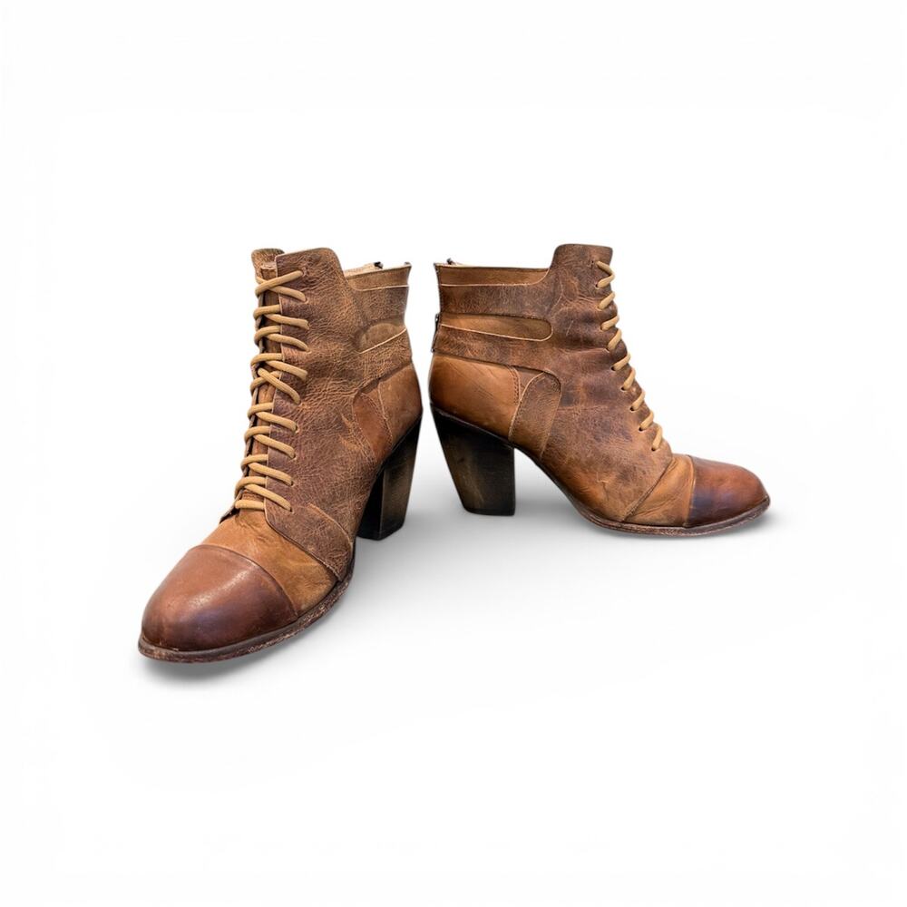 FREEBIRD Malry Leather Ankle Booties Brown – Size 8 – EUC - Picture 6 of 9